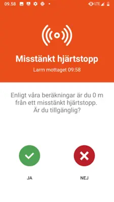 Sms-livräddare android App screenshot 2